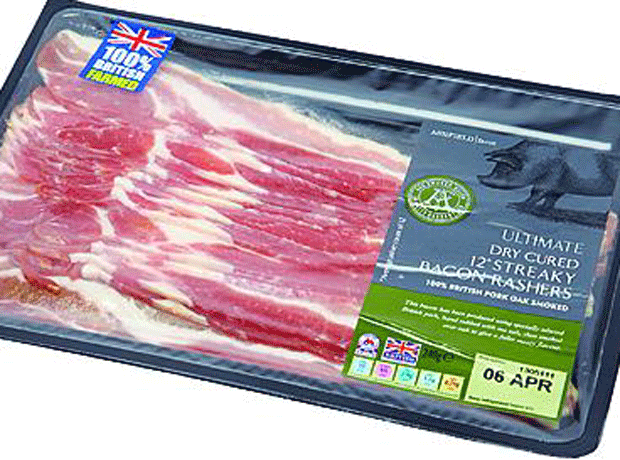 Aldi Dry Cure Lightly Smoked British Streaky Bacon
