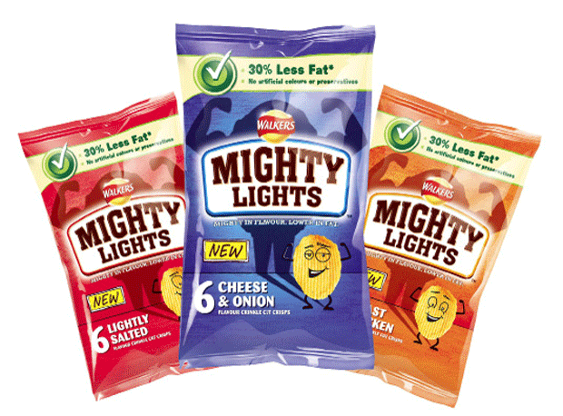 Walkers offers parents variety with Mighty Lights kids' snacks