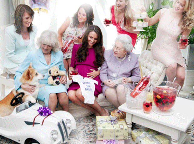 Shloer inspires with mock Royal baby shower