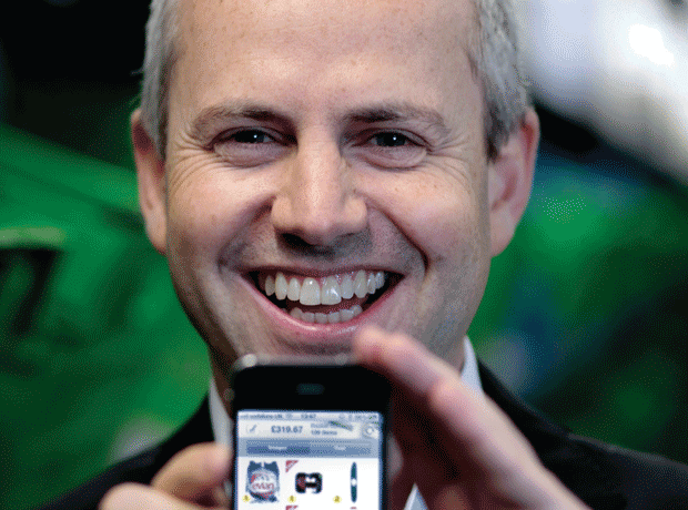 Tim Steiner with phone