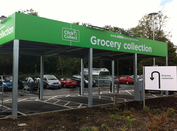 asda grocery collection point