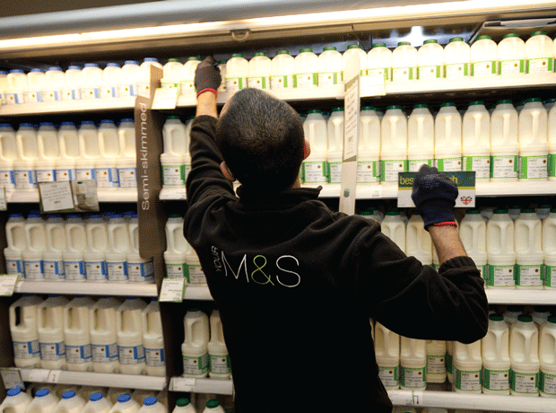 Marks & Spencers milk fridges