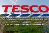 tesco store sign tree GettyImages-1426886264