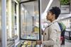 supermarket shopper frozen aisle