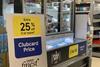 Tesco supermarket aisle wine clubcard offer