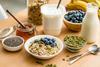 cereal bowl with yoghurt pot
