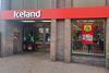 Iceland Foods digital screens at a store