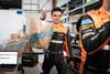 Lando Norris and Daniel Ricciardo make a quick pit stop at the Gopuff fulfilment centre to mark the launch of the new Global Partnership between instant delivery app and McLaren Formula 1 Team.