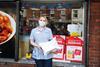 Marie Curie Nurse Flora Snape collecting PPE from SPAR Leyland