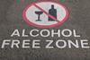 alcohol free zone