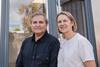 Franco and Caroline Beer, Boka Founders outside their new £2m factory