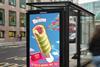 walls twister advert bus stop ice cream 2024