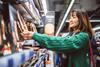 shopper tesco pizza aisle shopping GettyImages-1479783892