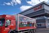 Budweiser branded truck