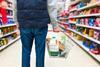 shopping supermarket aisle basket milk sainsburys