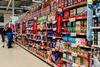 Tesco christmas seasonal aisle