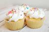 cupcakes with rainbow sprinkles