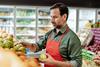 fruit supermarket worker
