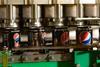 Britvic canning line with cans of Pepsi Max