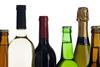 Booze alcohol bottles