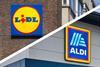 Aldi and Lidl stores together