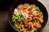 Chicken and Prawn Turmeric Rice Bowl