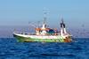 Portuguese Fishing Trawler in the Atlantic Ocean - Getty