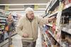 old shopper man aisle honey