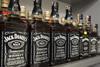 Jack Daniels bottles on shelf