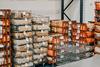 Good-to-eat waste bread is stockpiled in a Fareshare warehouse ahead of redistribution via local charities.  Fareshare 2100x1400