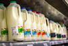 Morrisons organic milk aisle