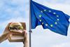 eu flag burger plantbased vegan