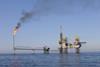 Oil rig in Gulf near Iran GettyImages-172261010