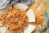 broken plate drop food pasta dinner