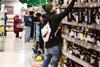 Morrisons bws alcohol aisle shopper