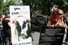 vegan dairy protesters
