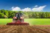 Tractor field farming