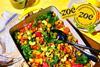 398_Quick & Easy Curried Chickpea Quinoa & Veg Traybake Mango Chutney