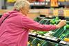 Tesco elderly shopper fruit veg
