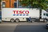 tesco lorry delivery supplies truck supermarket