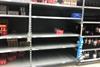 Asda near-empty soft drink shelves