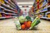 trolley aisle sainsburys fruit veg healthy milk