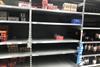 Asda near-empty soft drink shelves