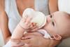 Baby drinking from bottle