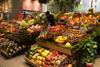 Carrefour spain fruit and veg aisle