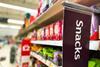 snack aisle supermarket hfss GettyImages-1430384008