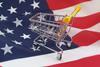 american flag trolley usa