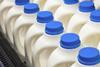 milk bottles, recycled plastic