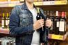 shoplifting stealing steal wine alcohol crime
