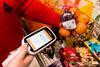 Sainsbury's customer shopping with SmartShop